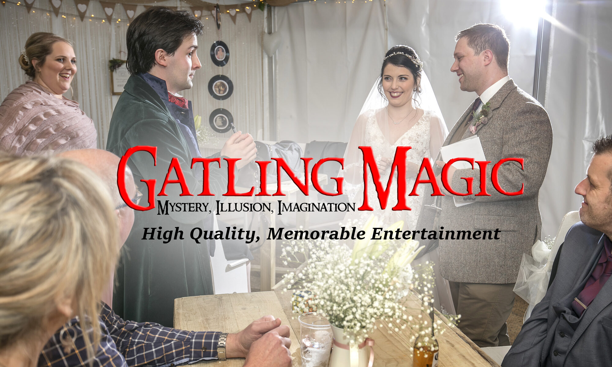 North Wales Wedding Magician Jay Gatling - Gatling Magic